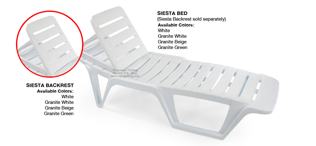 Siesta Bed with Backrest